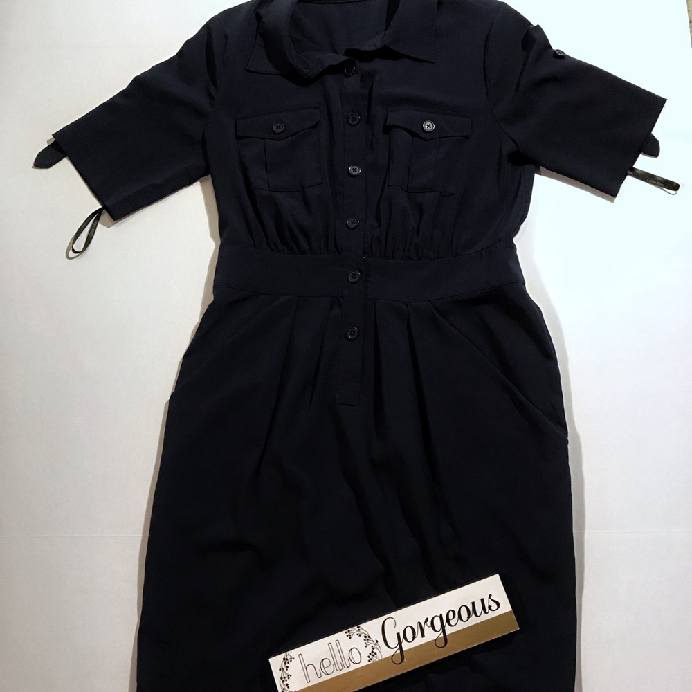 Calvin Klein Button down Navy Dress 🦋🦋🦋